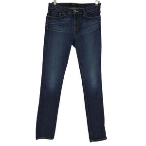 J Brand Skinny Jeans Mid Rise Dark Vintage Wash Slim Denim